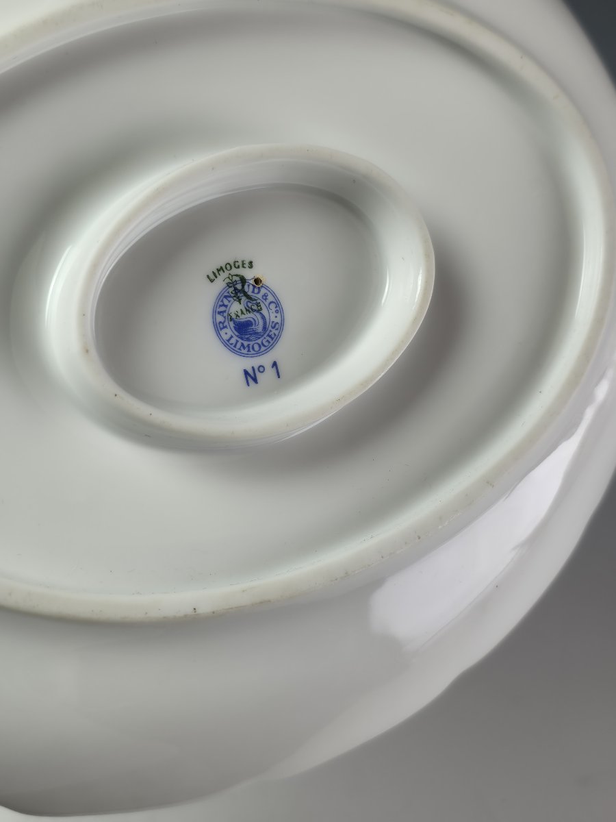 Raynaud - Limoges "si Kiang" - 1 Gravy Boat On Dormant-photo-2