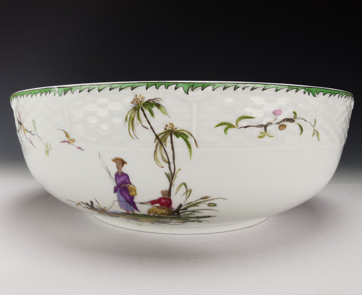 Raynaud - Limoges "si Kiang" - 1 Salad Serving Bowl-photo-2