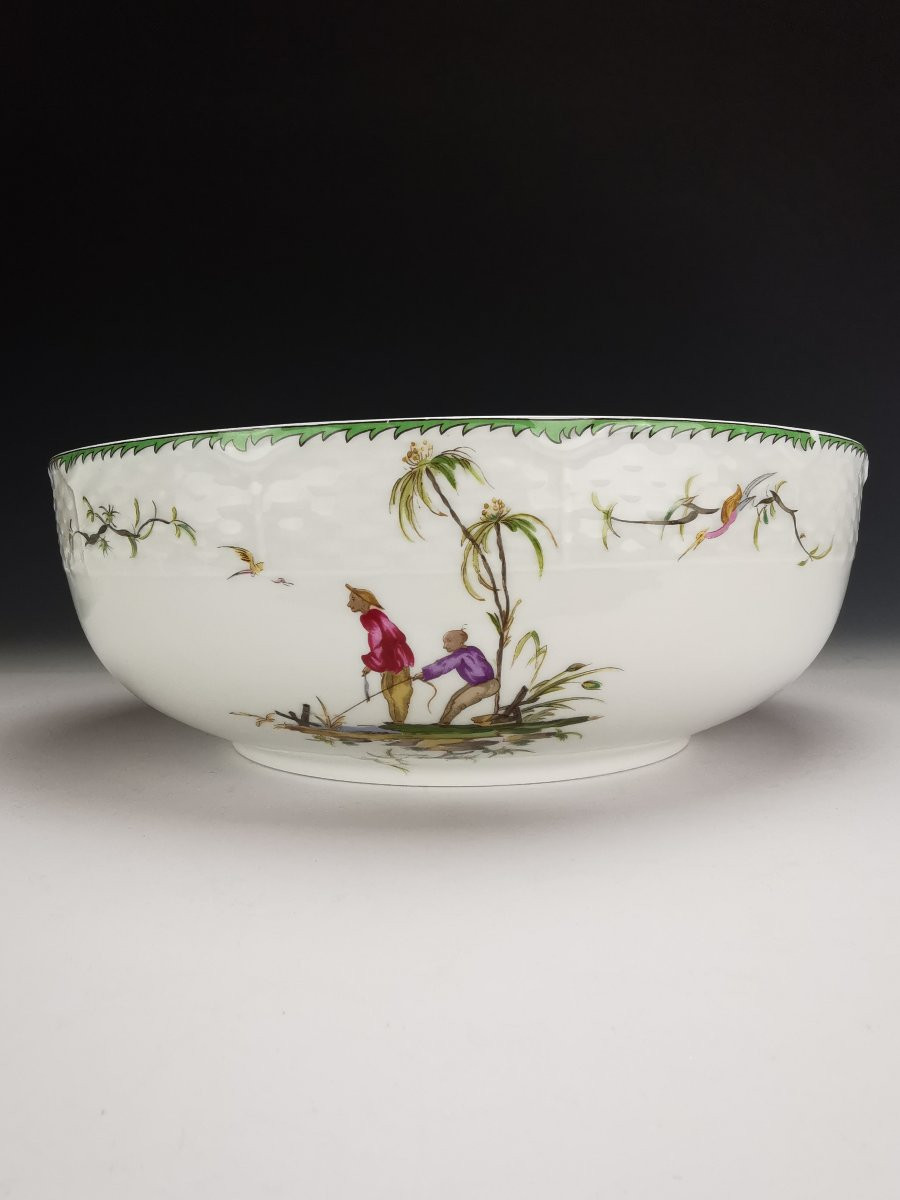 Raynaud - Limoges "si Kiang" - 1 Salad Serving Bowl-photo-1