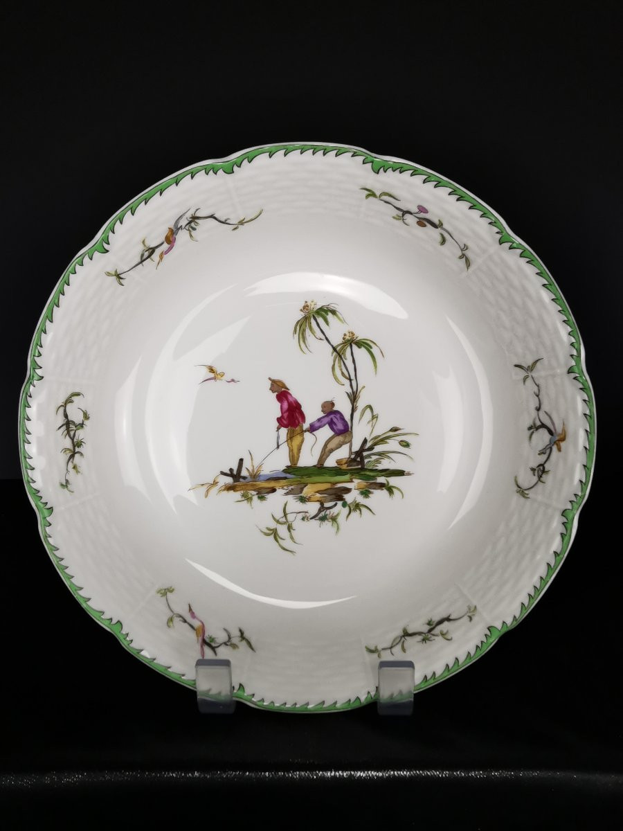 Raynaud - Limoges Si Kiang - 1 Calotte Soup Plate (choose Scene) 5 Available-photo-2