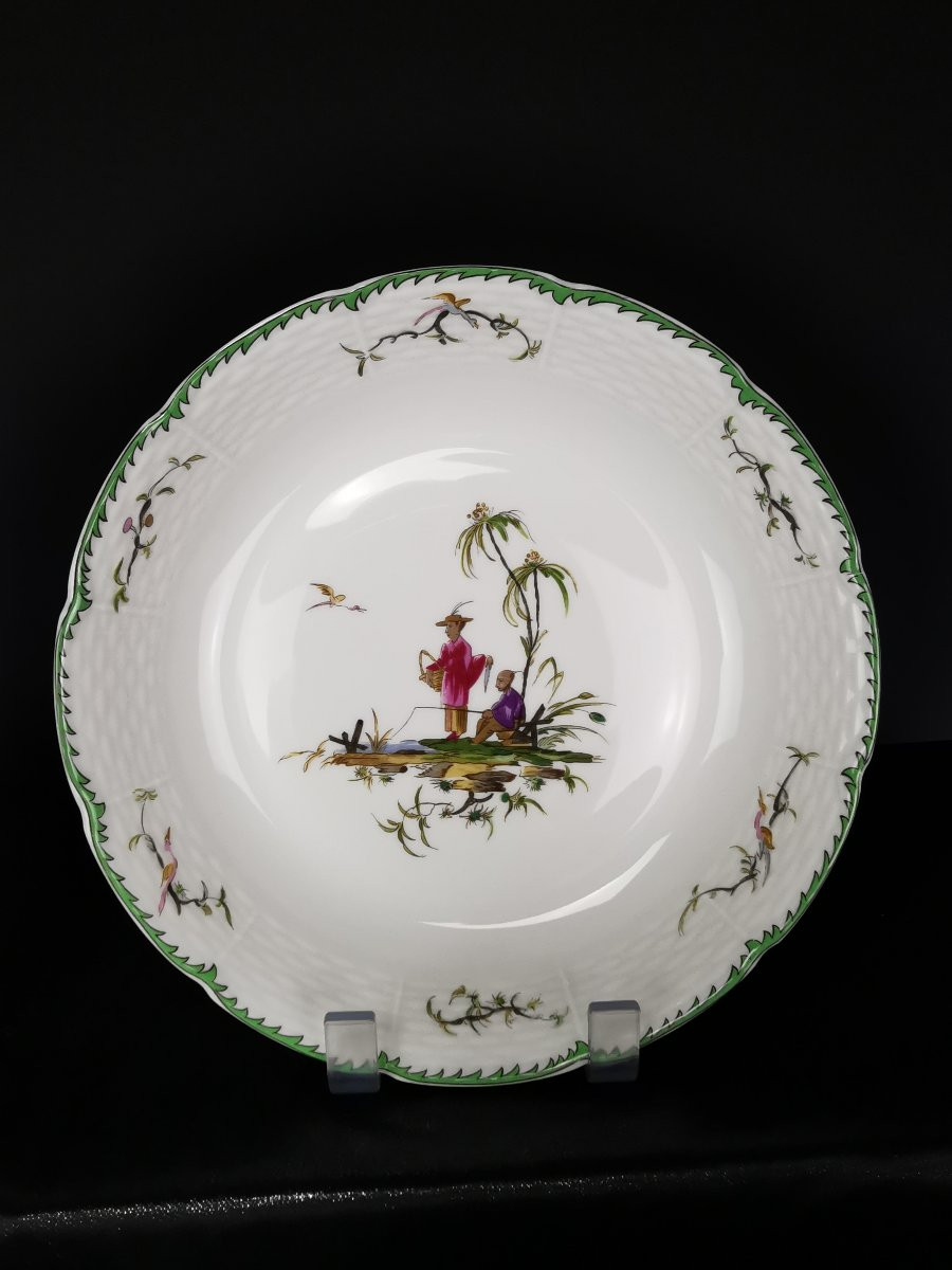 Raynaud - Limoges Si Kiang - 1 Calotte Soup Plate (choose Scene) 5 Available-photo-3