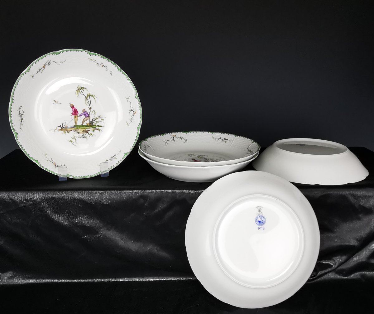Raynaud - Limoges Si Kiang - 1 Calotte Soup Plate (choose Scene) 5 Available-photo-1