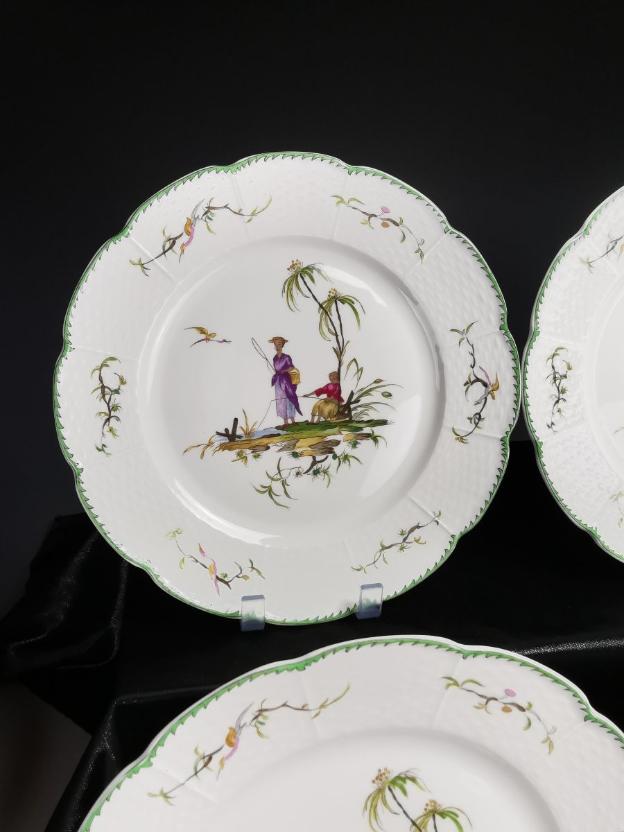Raynaud - Limoges Si Kiang - 1 Assiette De Table (choisir Scène)8 Dispo-photo-2