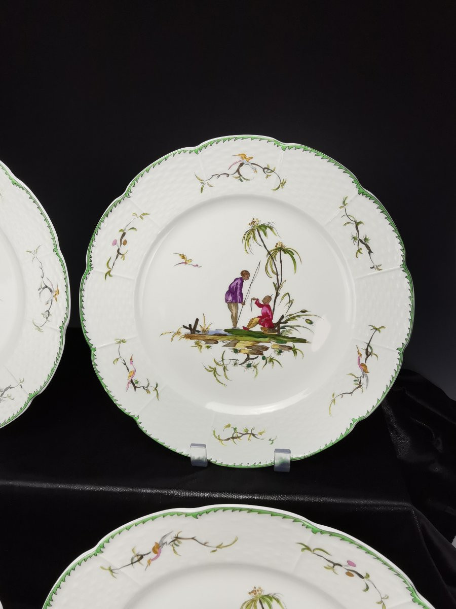 Raynaud - Limoges Si Kiang - 1 Assiette De Table (choisir Scène)8 Dispo-photo-4