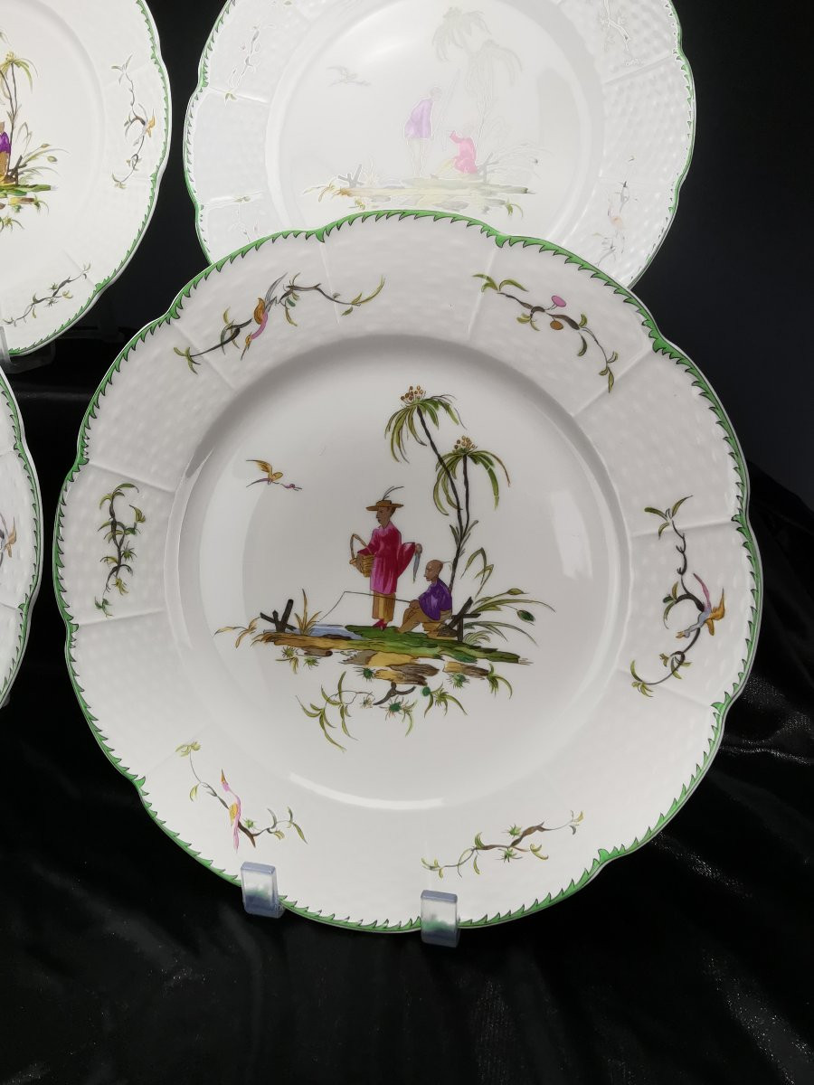 Raynaud - Limoges Si Kiang - 1 Assiette De Table (choisir Scène)8 Dispo-photo-1