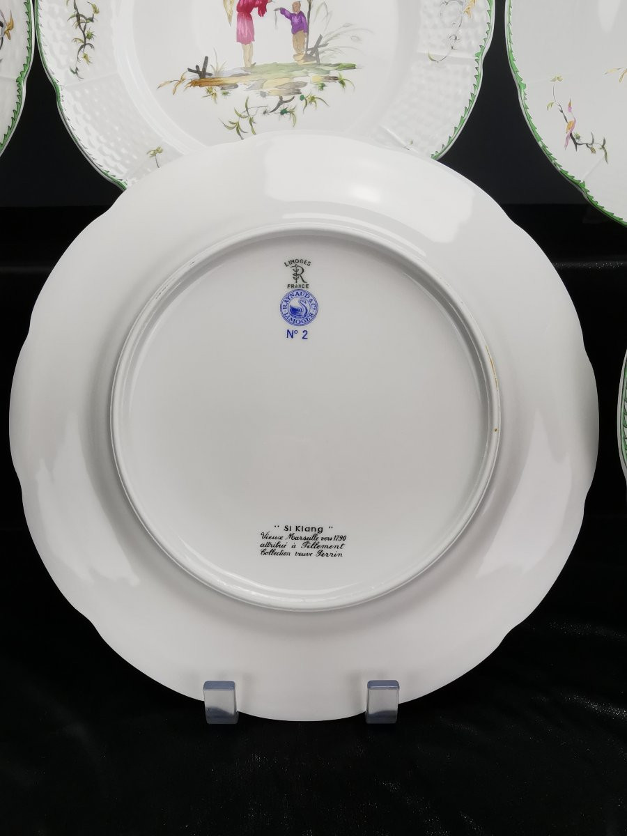 Raynaud - Limoges Si Kiang - 1 Assiette De Table (choisir Scène)8 Dispo-photo-4