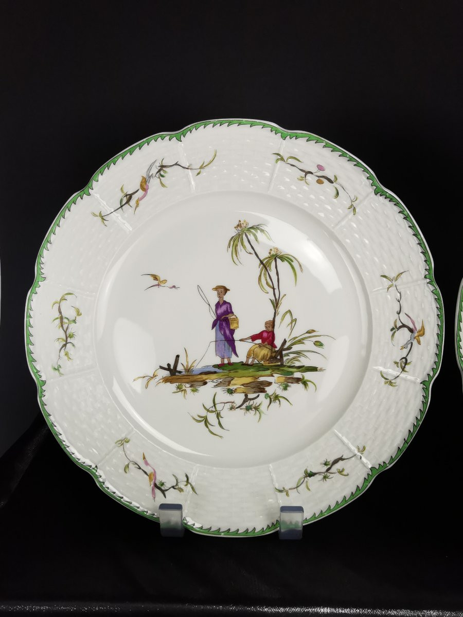 Raynaud - Limoges Si Kiang - 1 Dessert Plate (choose Scene) 3 Available-photo-1