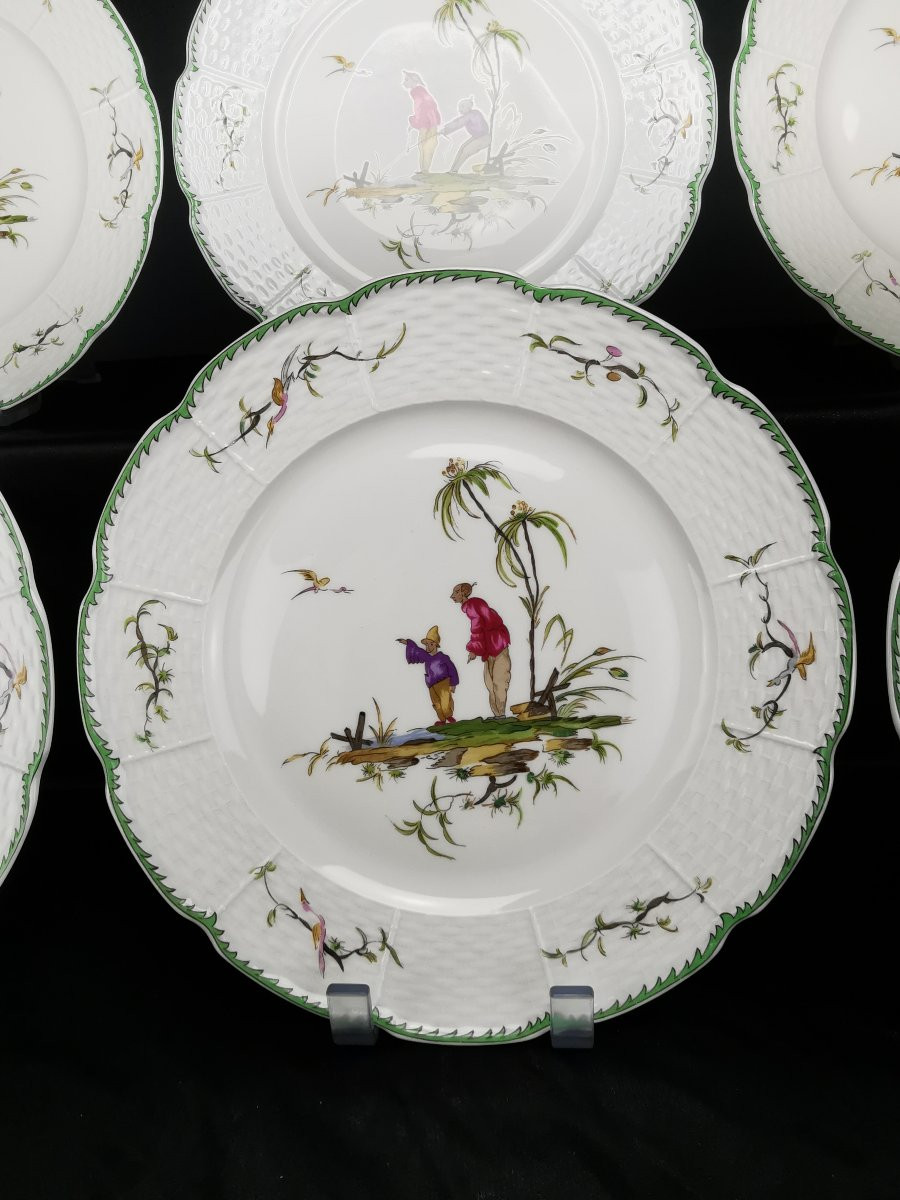 Raynaud - Limoges Si Kiang - 1 Dessert Plate (choose Scene) 3 Available-photo-5