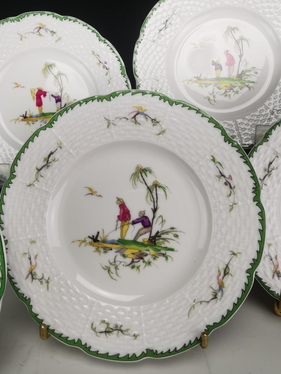 Raynaud - Limoges Si Kiang - 1 Bread Plate (choose Scene) 8 Available-photo-5