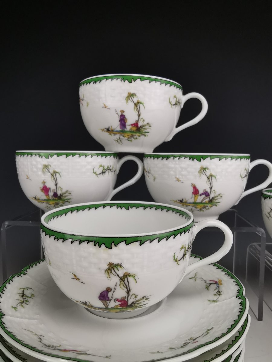 Raynaud - Limoges Si Kiang - Tea/coffee Set-photo-7