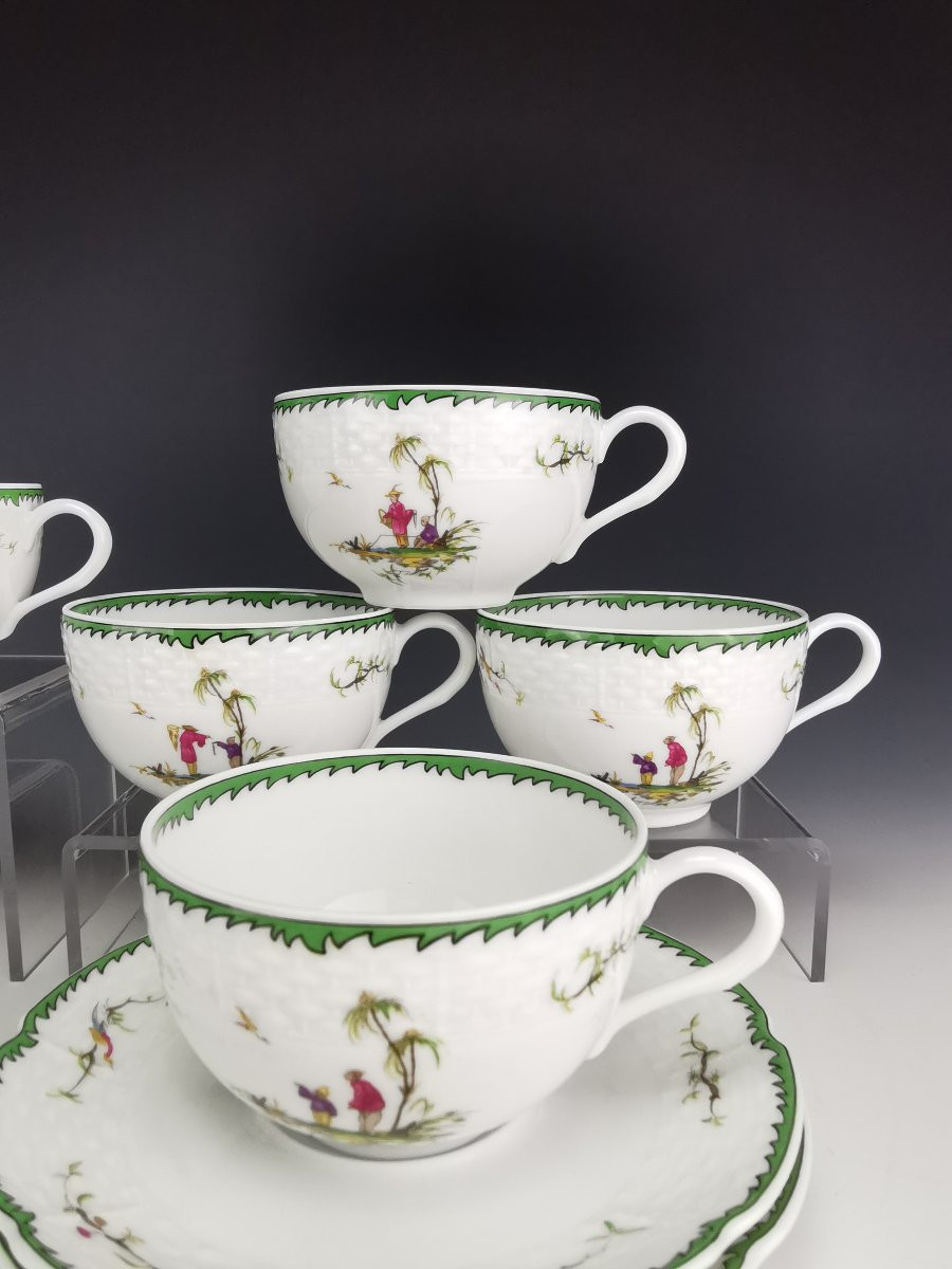 Raynaud - Limoges Si Kiang - Tea/coffee Set-photo-8