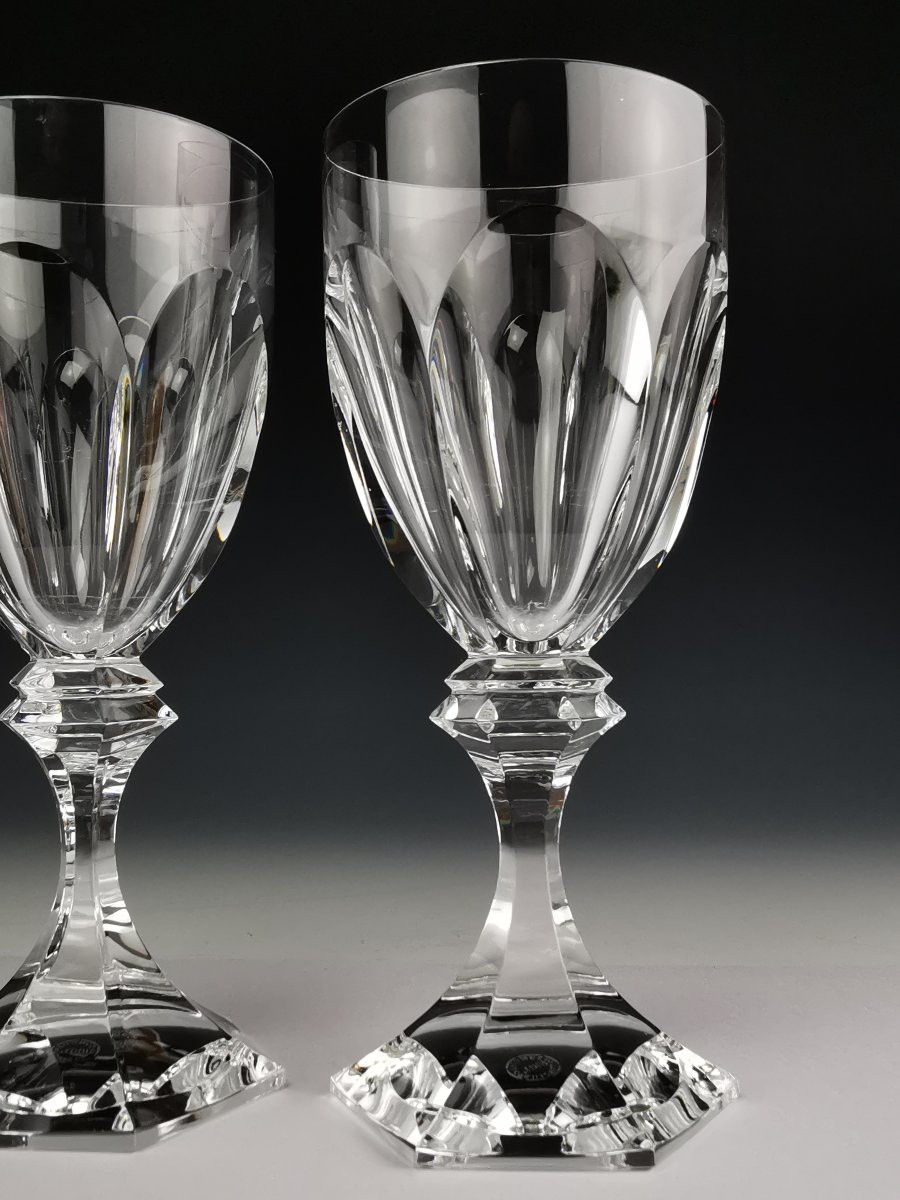 Saint Louis - Chambord - Pair Of Water Glasses (18.5cm) - New Condition (price For The Pair)-photo-2