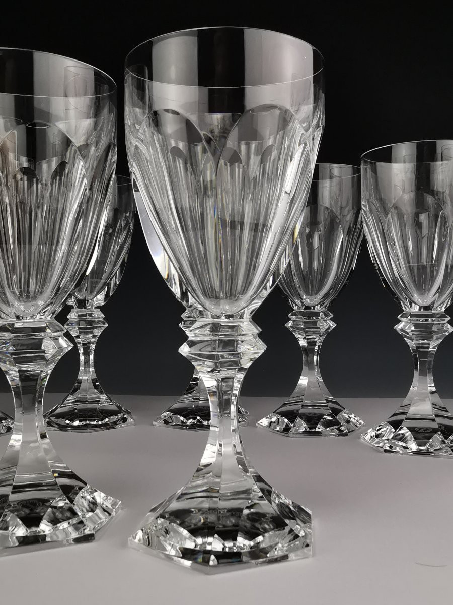 Saint Louis - Chambord - Pair Of Water Glasses (18.5cm) - New Condition (price For The Pair)-photo-2