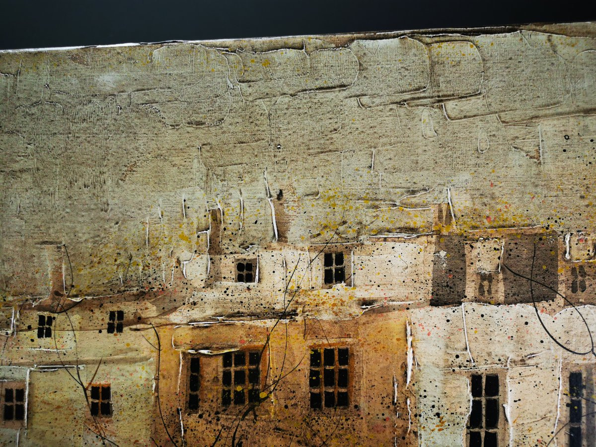 Georges DAMIN (1942 -) Huile sur toile - Ecole Lyonnaise XXe - 54 x73 cm-photo-2