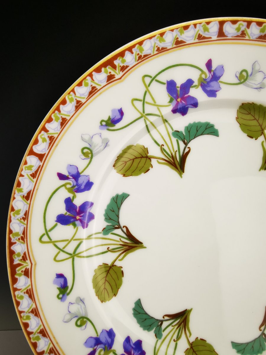 Haviland - Impératrice Eugénie - 1x Assiette de table (plusieurs disponibles)-photo-4
