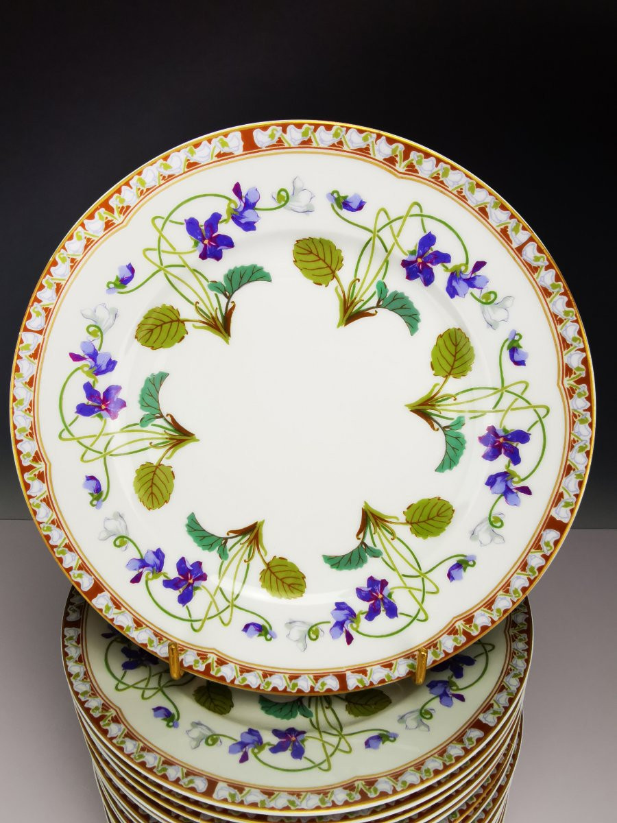Haviland - Impératrice Eugénie - 1x Assiette à Dessert (plusieurs disponibles)-photo-2