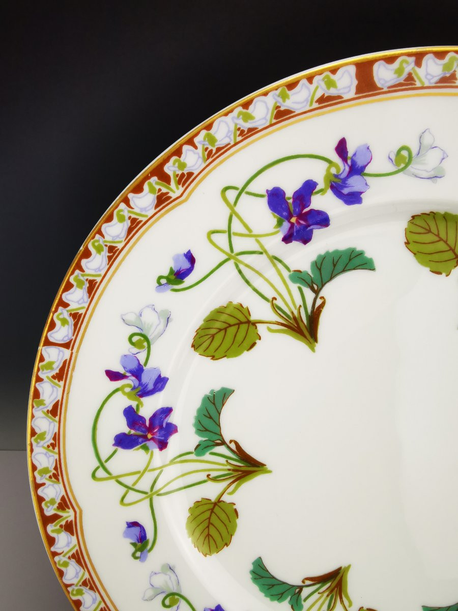 Haviland - Impératrice Eugénie - 1x Assiette à Dessert (plusieurs disponibles)-photo-3