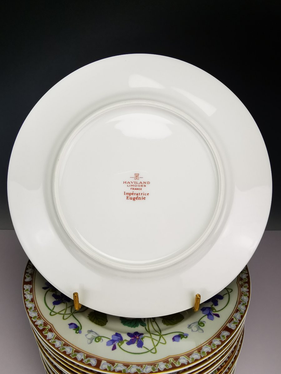 Haviland - Impératrice Eugénie - 1x Assiette à Dessert (plusieurs disponibles)-photo-4