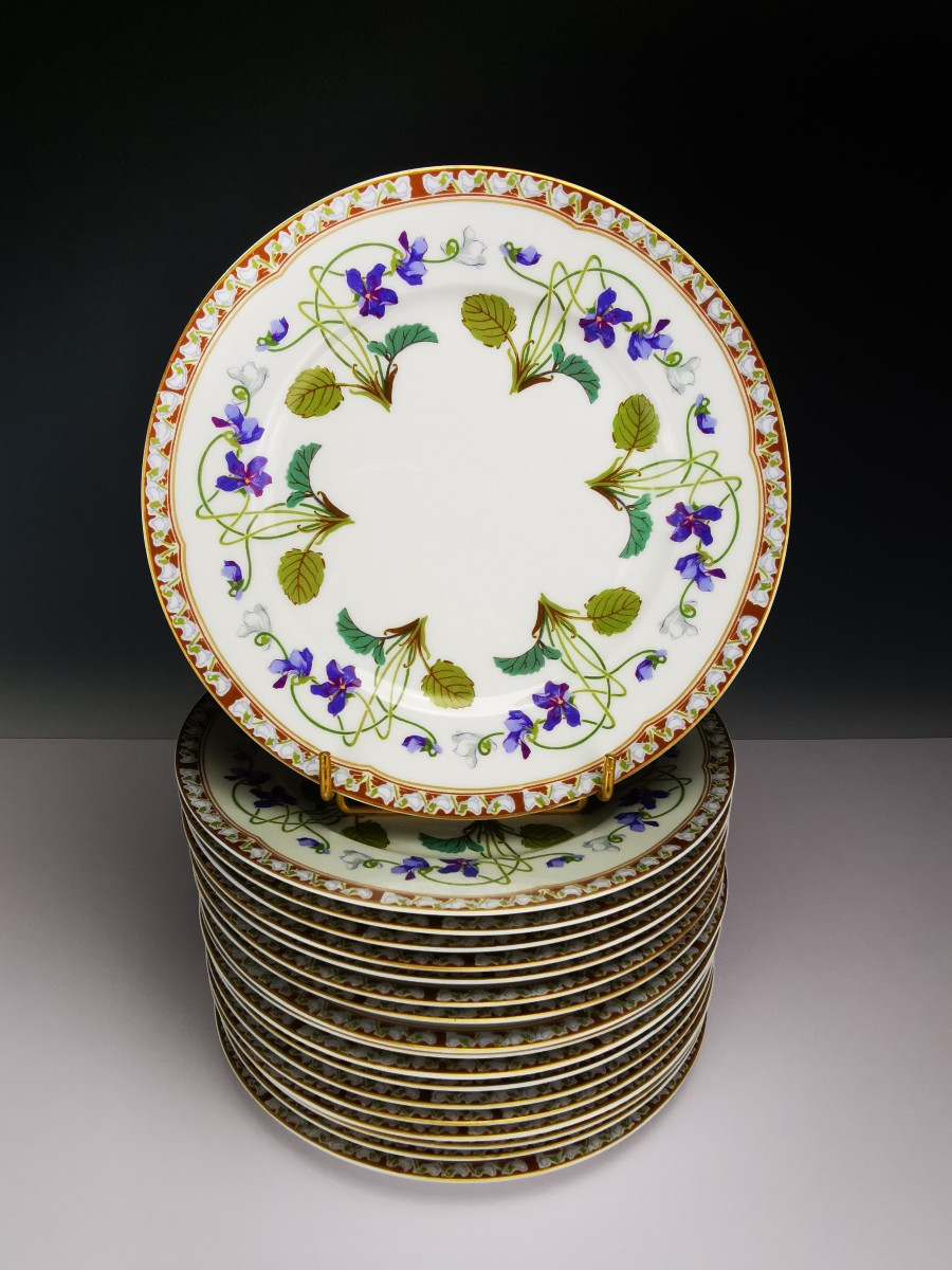Haviland - Impératrice Eugénie - 1x Assiette à Dessert (plusieurs disponibles)