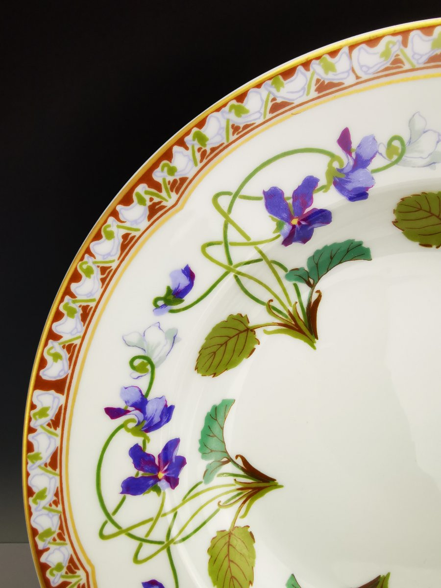 Haviland - Impératrice Eugénie - 1x Assiette creuse à aile (plusieurs disponibles)-photo-3