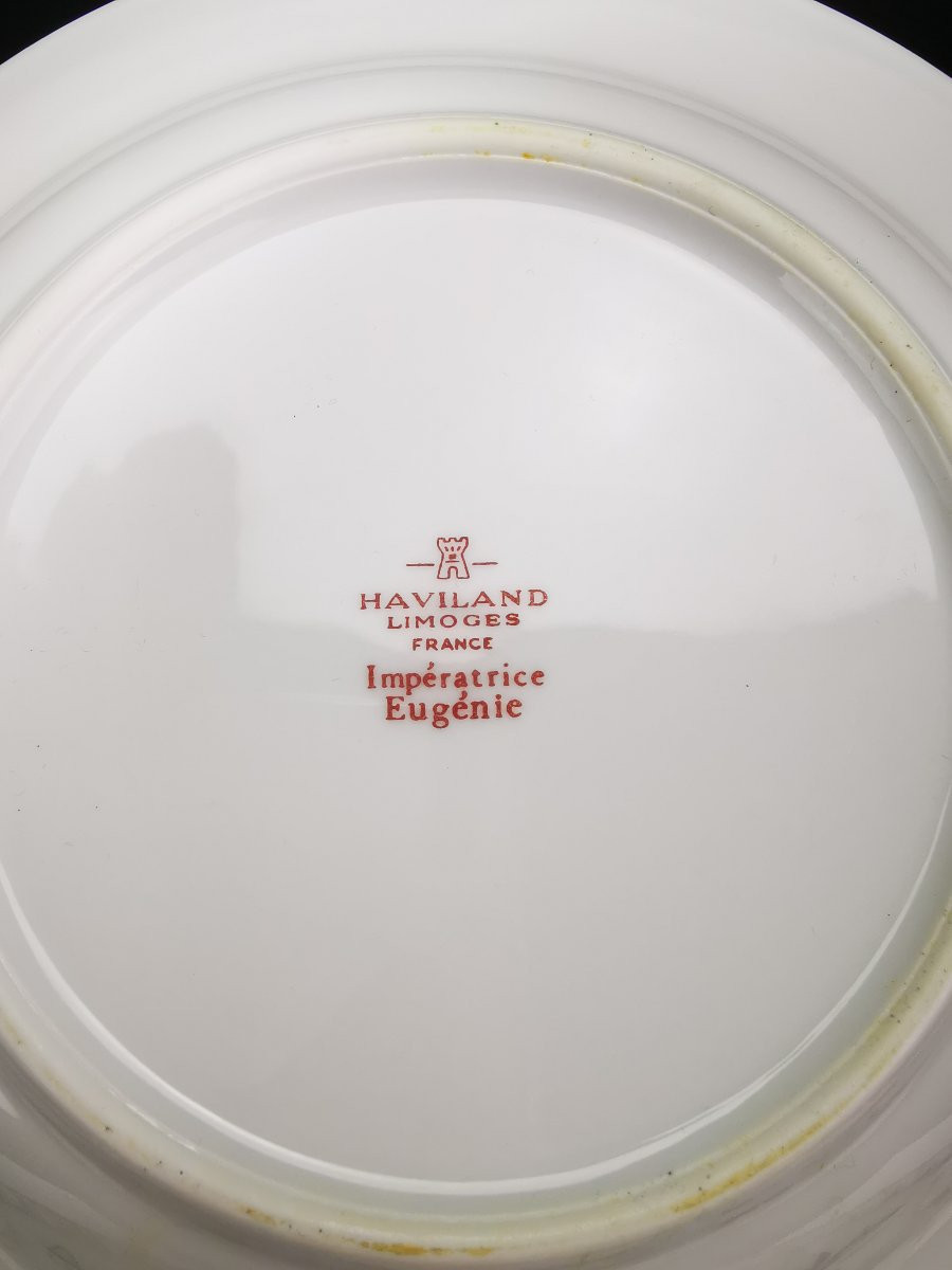 Haviland - Impératrice Eugénie - 1x Assiette creuse à aile (plusieurs disponibles)-photo-1