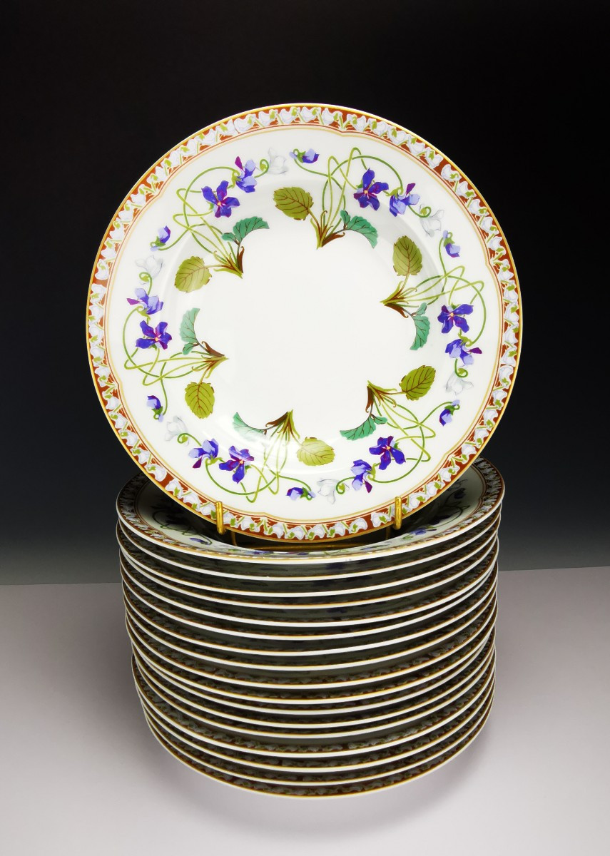Haviland - Impératrice Eugénie - 1x Assiette creuse à aile (plusieurs disponibles)