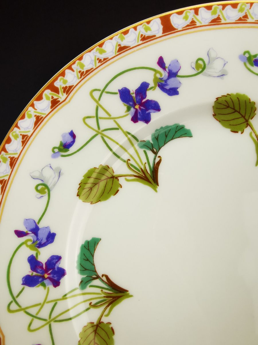 Haviland - Impératrice Eugénie - 1x Assiette à gâteau (plusieurs disponibles)-photo-3