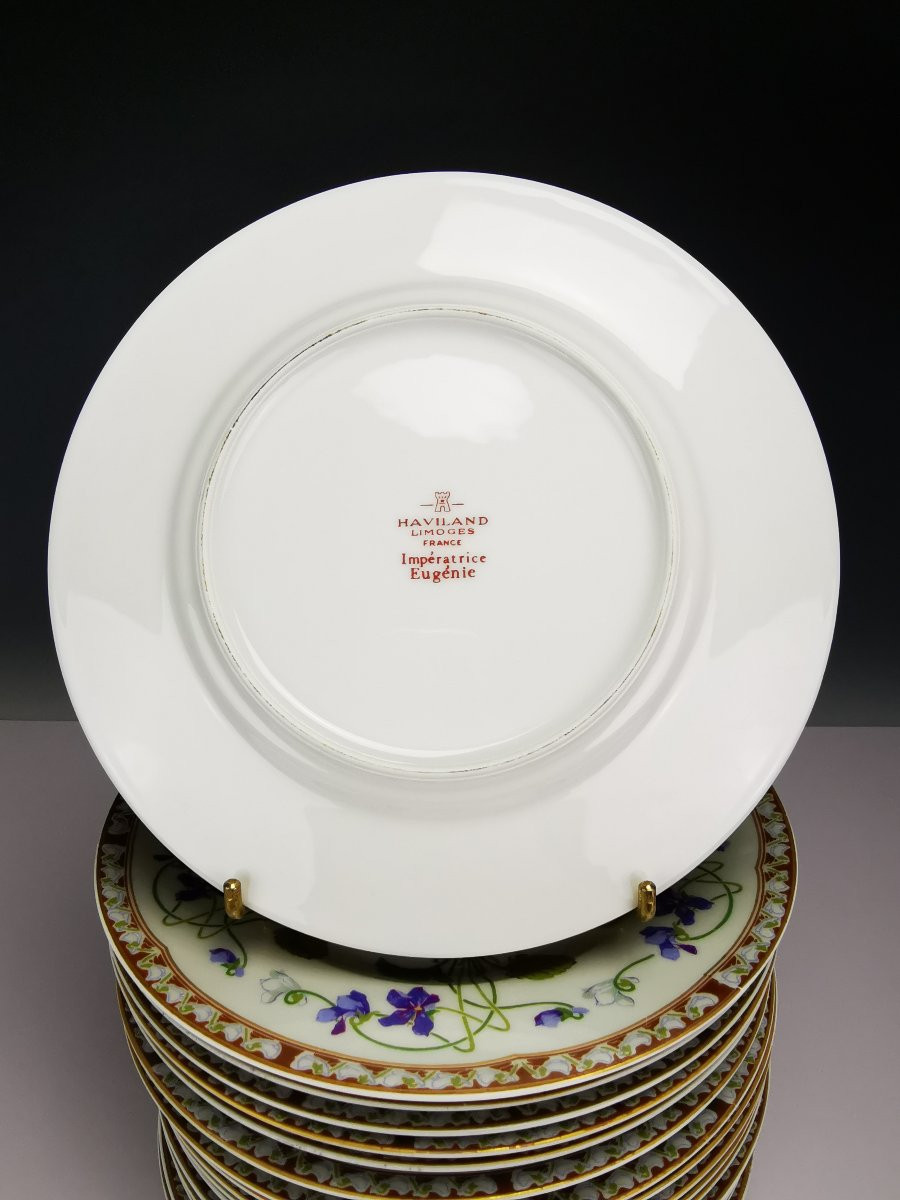Haviland - Impératrice Eugénie - 1x Assiette à gâteau (plusieurs disponibles)-photo-4