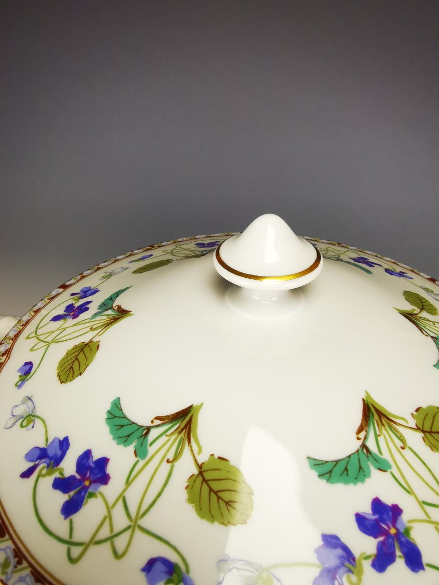 Haviland - Empress Eugenie - Covered Vegetable Dish-photo-2