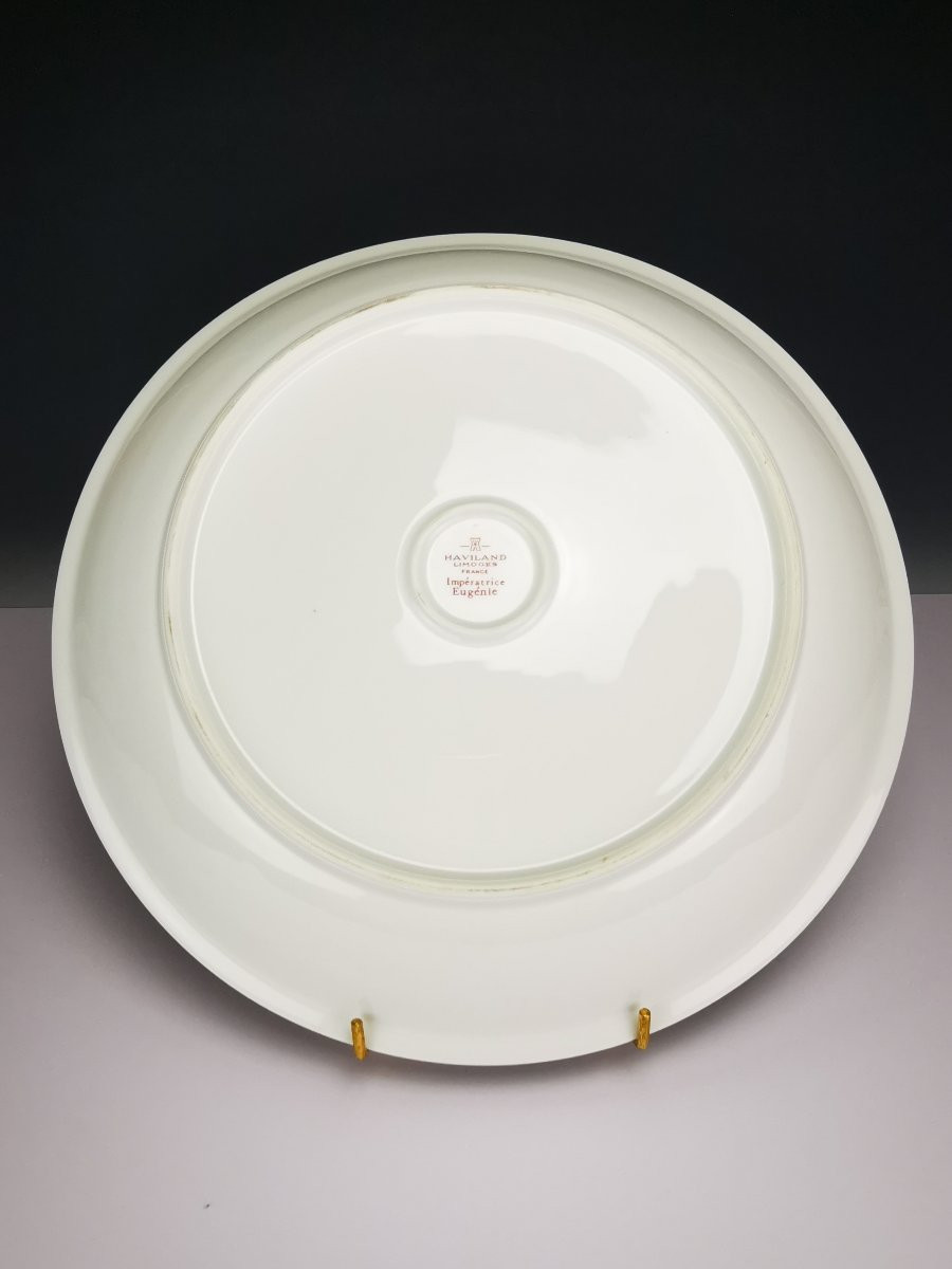 Haviland - Impératrice Eugénie - Plat de service Rond Creux  ∅ 32cm-photo-3