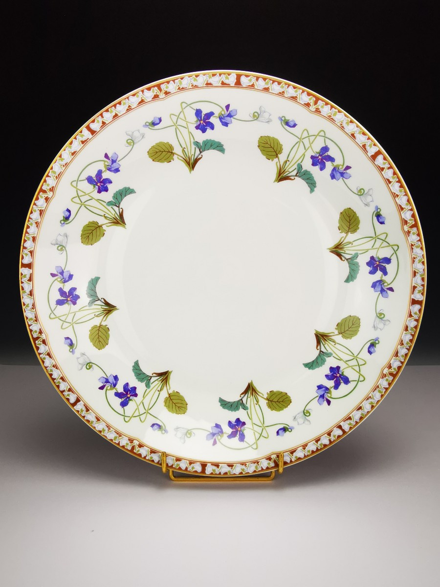 Haviland - Impératrice Eugénie - Plat de service Rond Creux  ∅ 32cm