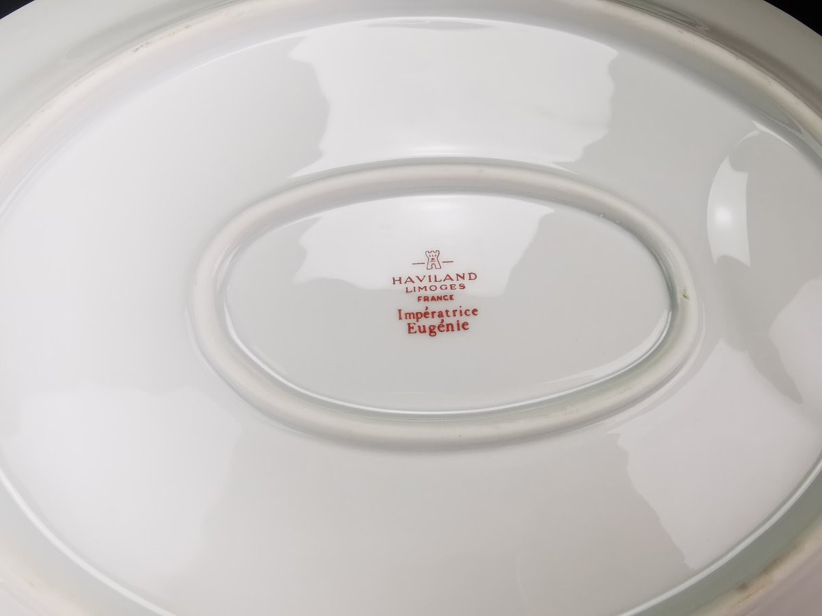 Haviland - Impératrice Eugénie -Plat de service ovale - 34 cm-photo-1
