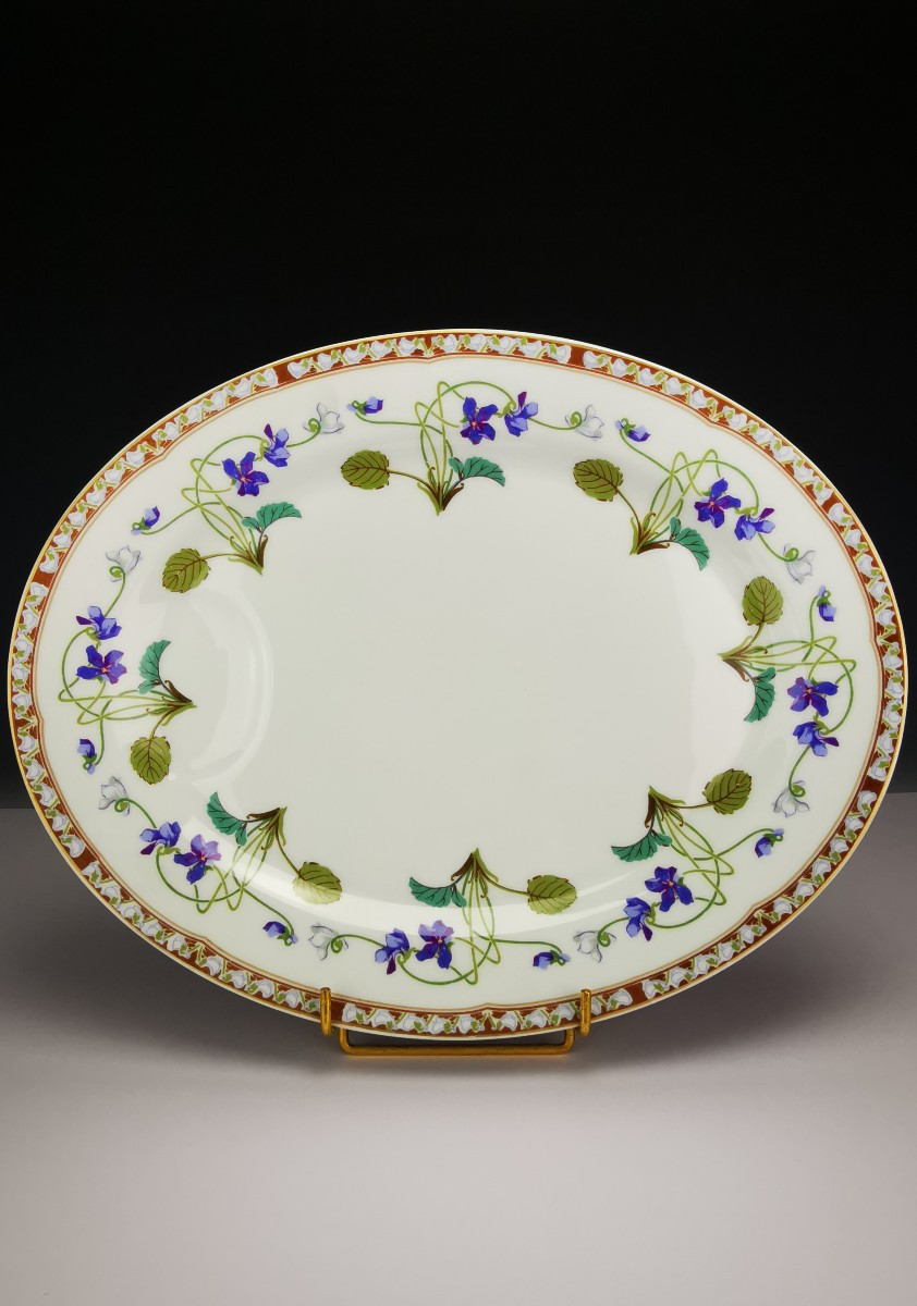 Haviland - Impératrice Eugénie -Plat de service ovale - 34 cm