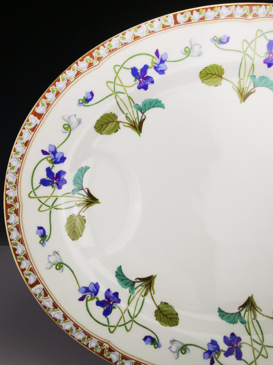 Haviland - Impératrice Eugénie -Plat de service ovale - 40 cm-photo-2