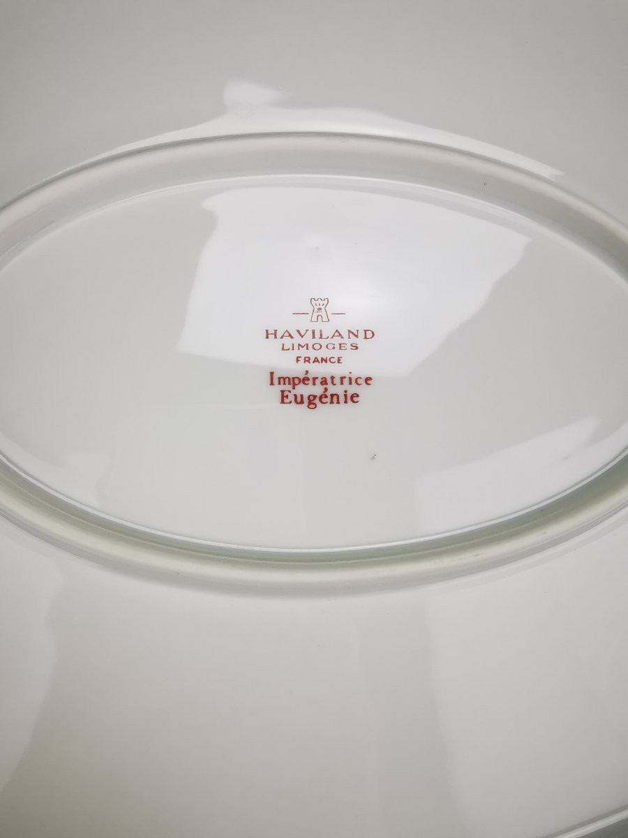 Haviland - Impératrice Eugénie -Plat de service ovale - 40 cm-photo-1
