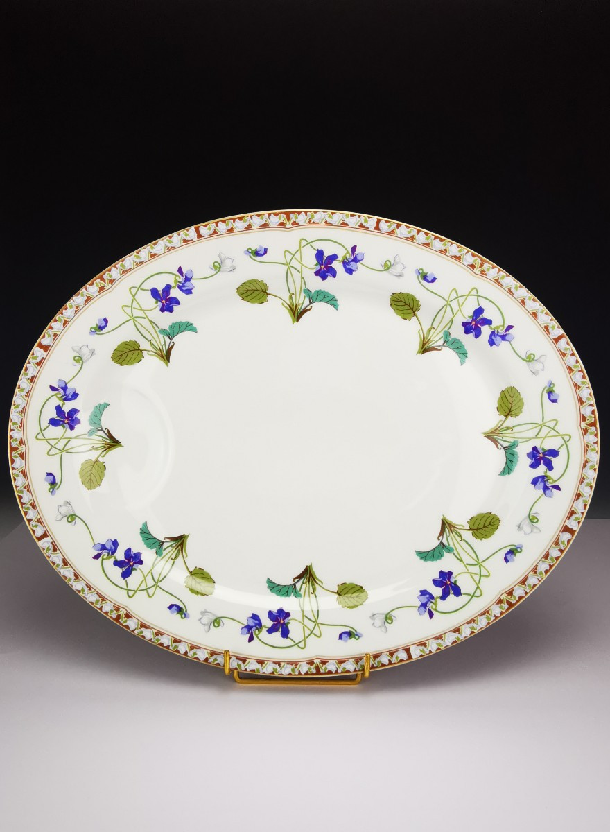 Haviland - Impératrice Eugénie -Plat de service ovale - 40 cm