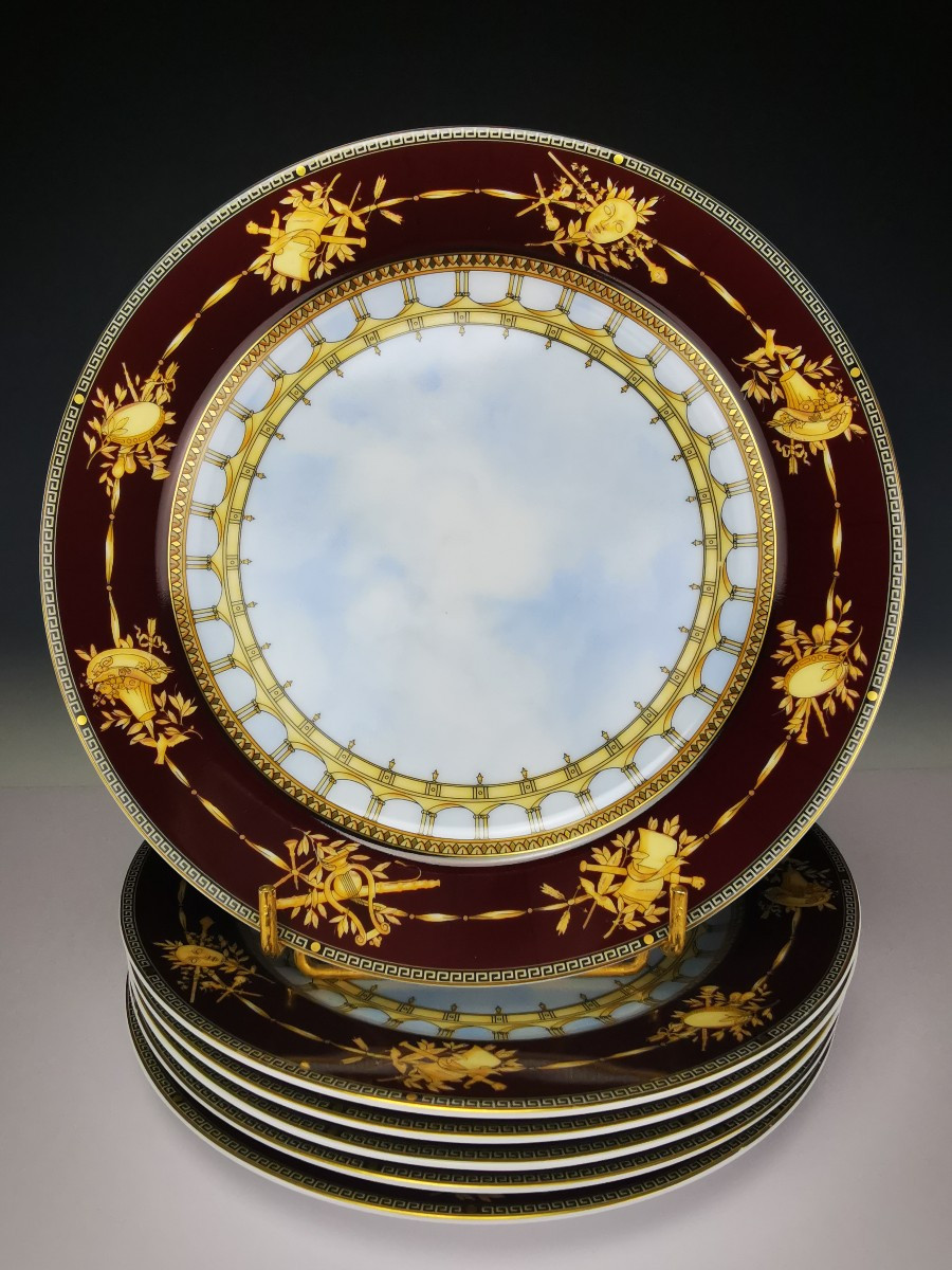 BERNARDAUD - Limoges - 1 Assiette à dessert ∅ 21cm - Modèle GRAND VERSAILLES - (plusieurs dispo
