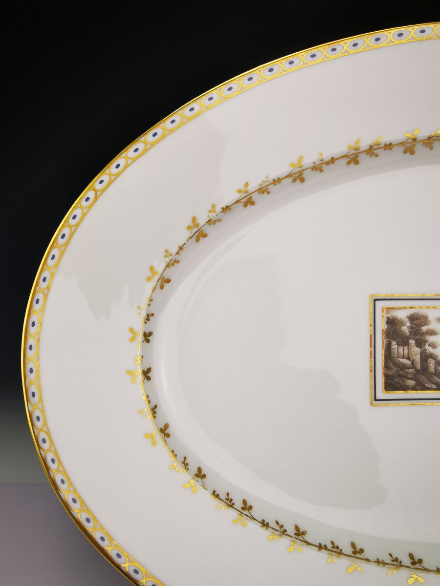 Richard GINORI "Fiesole" - 1 Plat de service ovale - 36 cm-photo-2