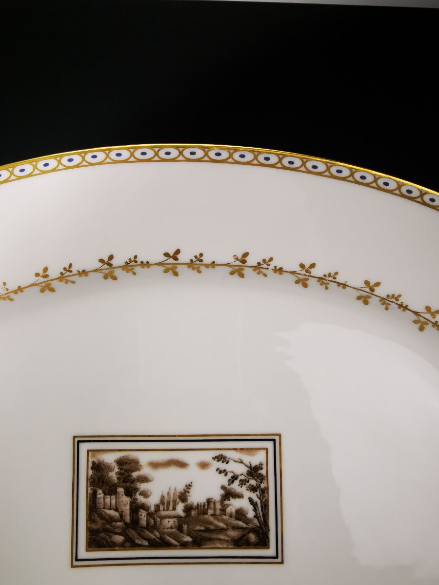 Richard GINORI "Fiesole" - 1 Plat de service ovale - 36 cm-photo-3