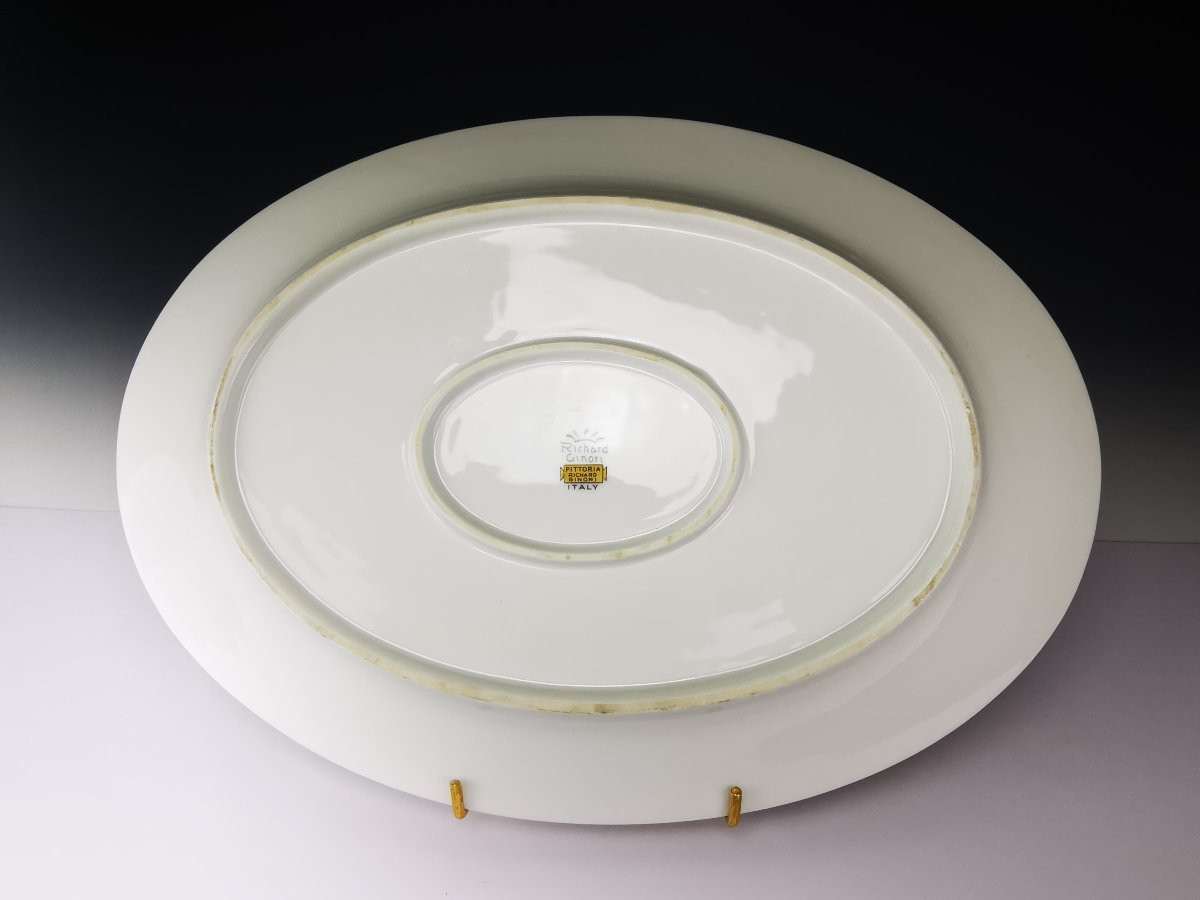 Richard GINORI "Fiesole" - 1 Plat de service ovale - 36 cm-photo-4