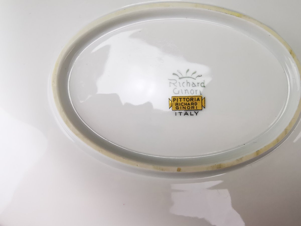 Richard GINORI "Fiesole" - 1 Plat de service ovale - 36 cm-photo-1
