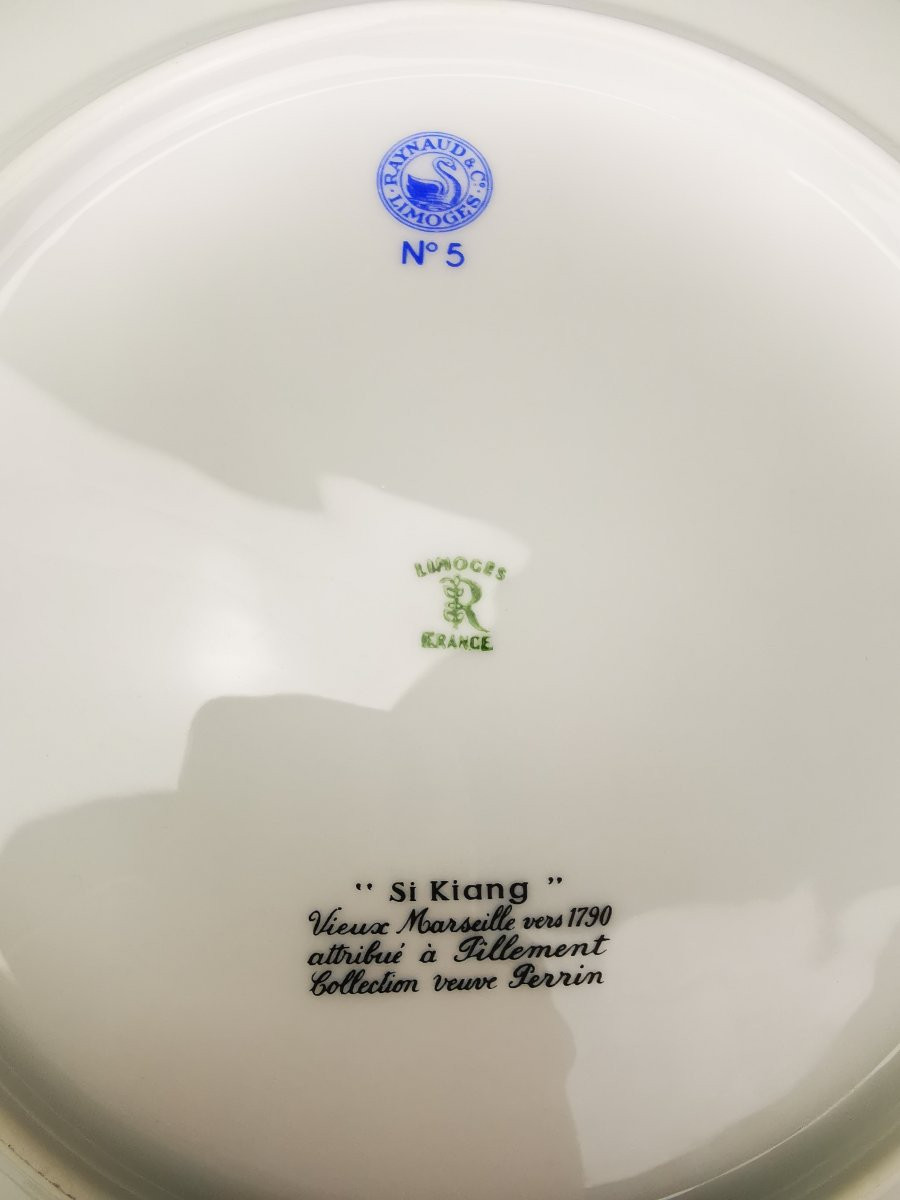Raynaud - Limoges Si Kiang - 1 Table Plate (choose Scene) Several Available-photo-2