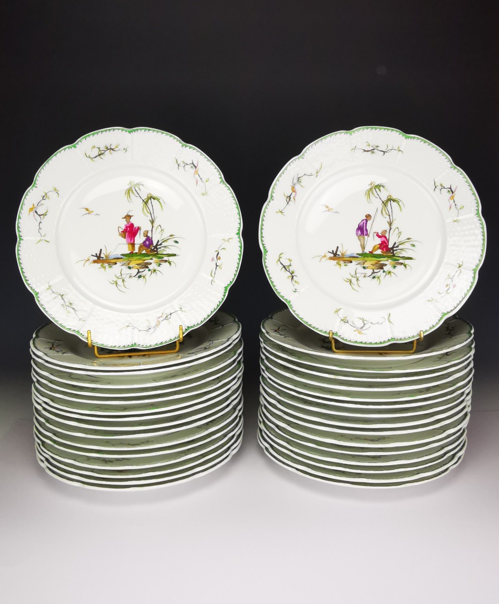 Raynaud - Limoges Si Kiang - 1 Table Plate (choose Scene) Several Available