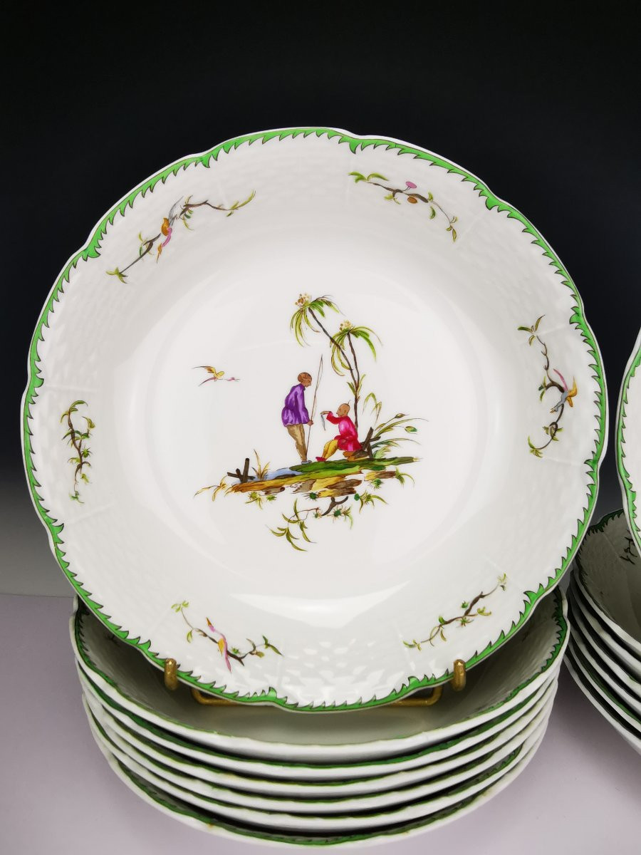 RAYNAUD - Limoges Si Kiang - 1 Assiette Creuse Calotte (choisir Scène) Plusieurs disponible-photo-2