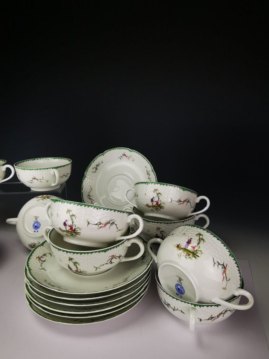 RAYNAUD - Limoges Si Kiang - 1 Ecuelle à Bouillon et soucoupe (choisir Scène) Plusieurs dispo-photo-3