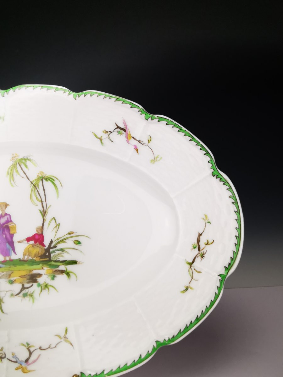 RAYNAUD - Limoges Si Kiang - 1 Plat de service ovale 30 cm-photo-3