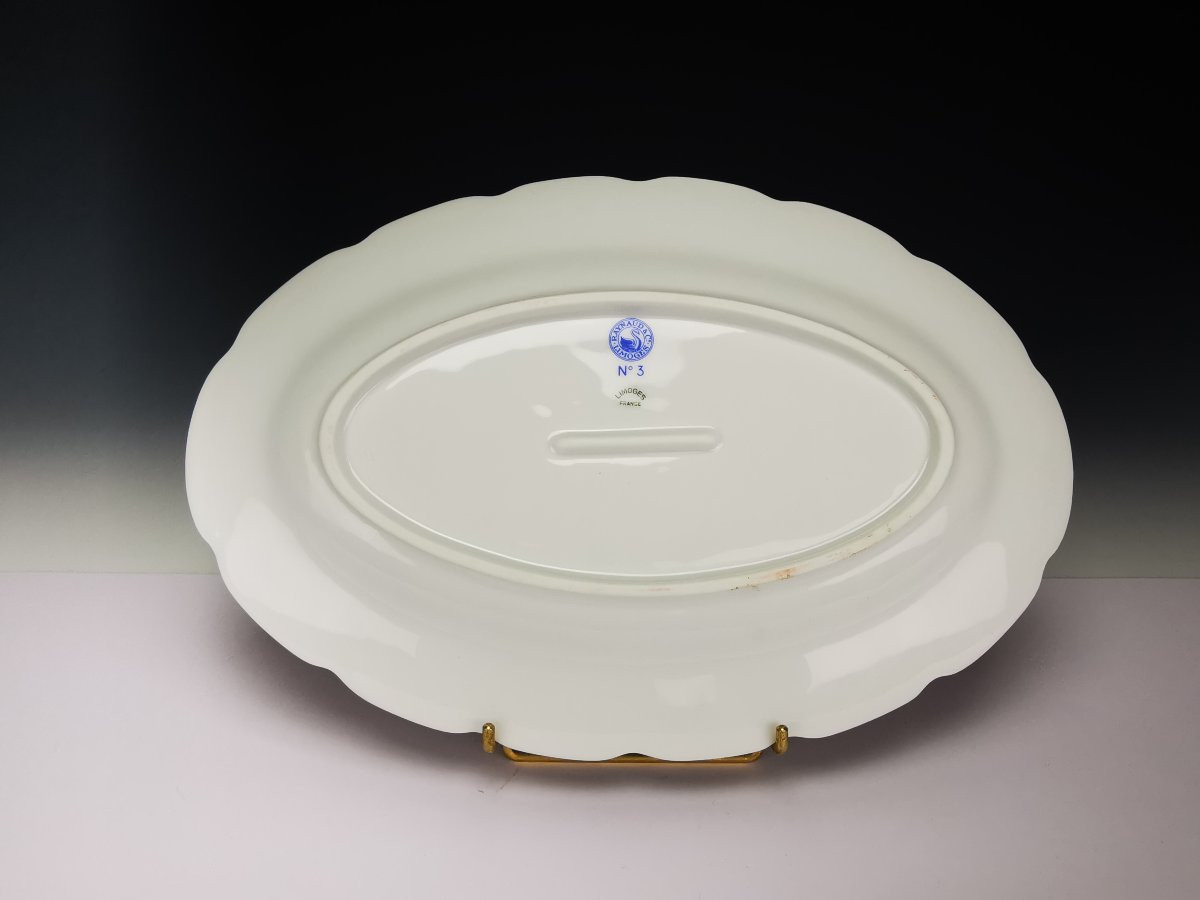 RAYNAUD - Limoges Si Kiang - 1 Plat de service ovale 30 cm-photo-1