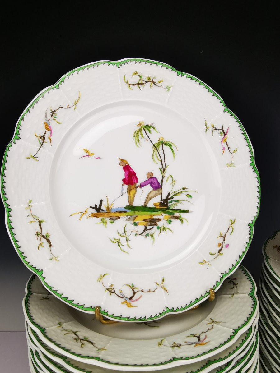 RAYNAUD - Limoges Si Kiang - 1 Assiette à dessert ∅ 22cm (choisir Scène) Plusieurs disponible-photo-2