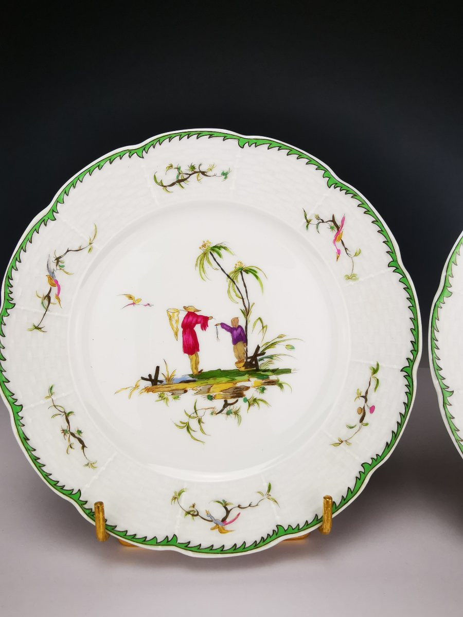 RAYNAUD - Limoges Si Kiang - 1 Assiette à gateau ∅ 19cm (choisir Scène) Plusieurs disponible-photo-3