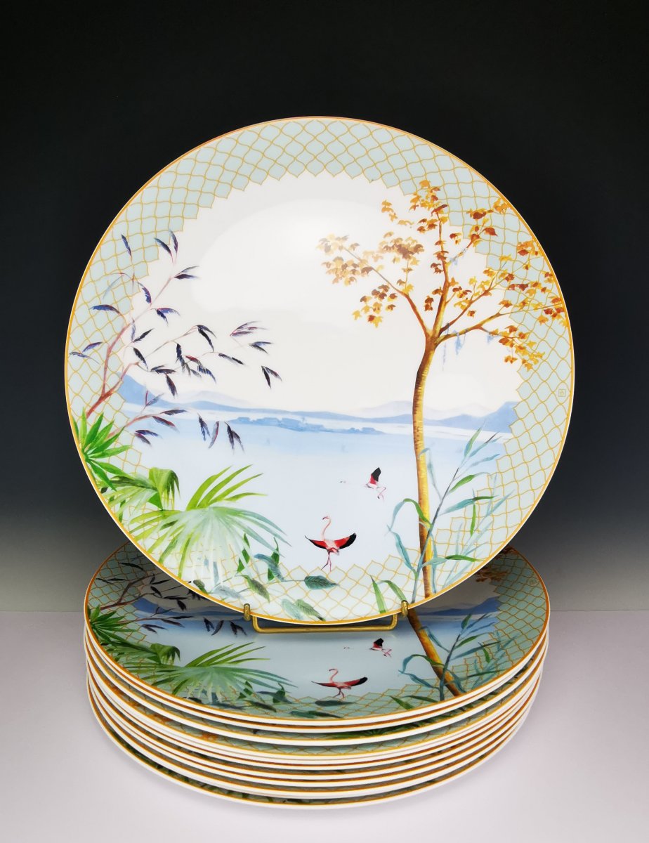 Bernardaud Limoges - "tropiques" Model - Dinner Service - 53 Pieces / 12 People-photo-4